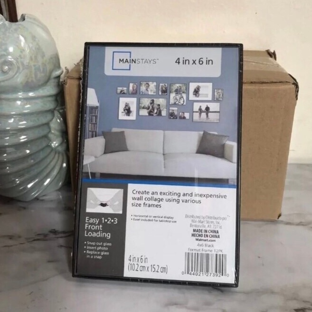 Mainstays 4x6 Format Picture Frame, Set of 12